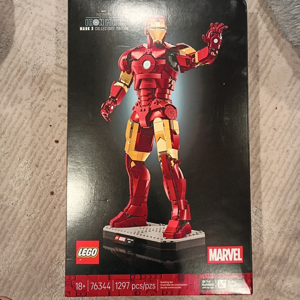 Lego Marvel Iron Man Mark 3 Collectors Edition 76344